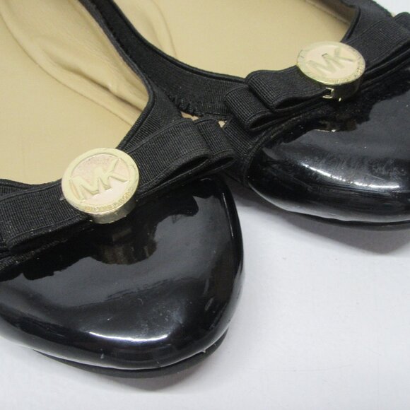 Black & Beige Michael Kors Dixie Ballet Flats in Size 8M - Picture 5 of 6